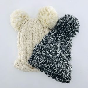 Pom Pom Beanie Bundle